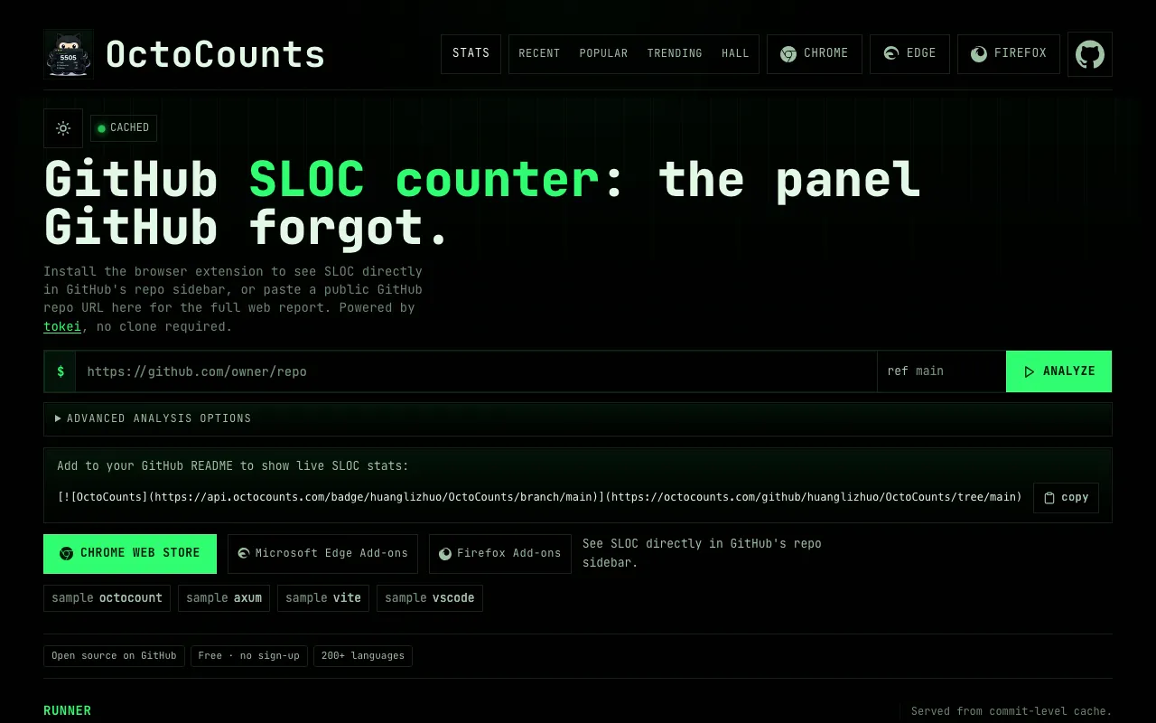 OctoCounts preview